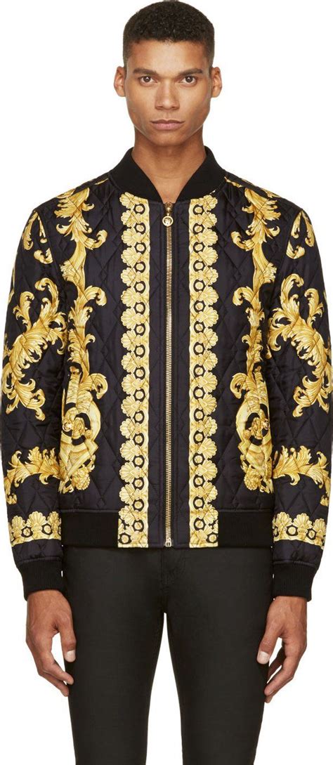 man jacket versace|versace bomber jackets for men.